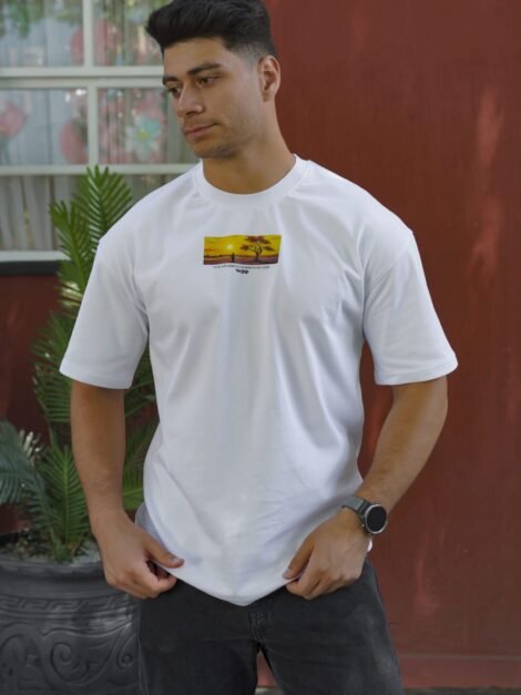 Van Gogh Oversize T-shirt in white