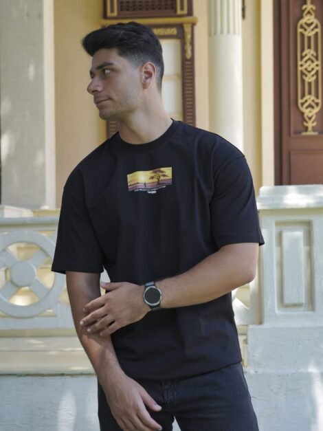 Van Gogh Oversize T-shirt in black