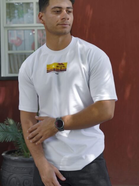 Van Gogh Oversize T-shirt in white