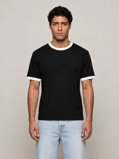 ringer black t-shirt